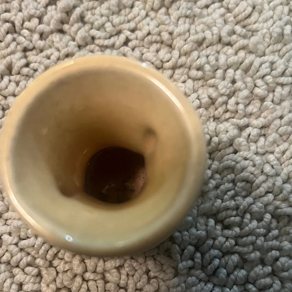 Elegant Cream Ceramic mini Vase